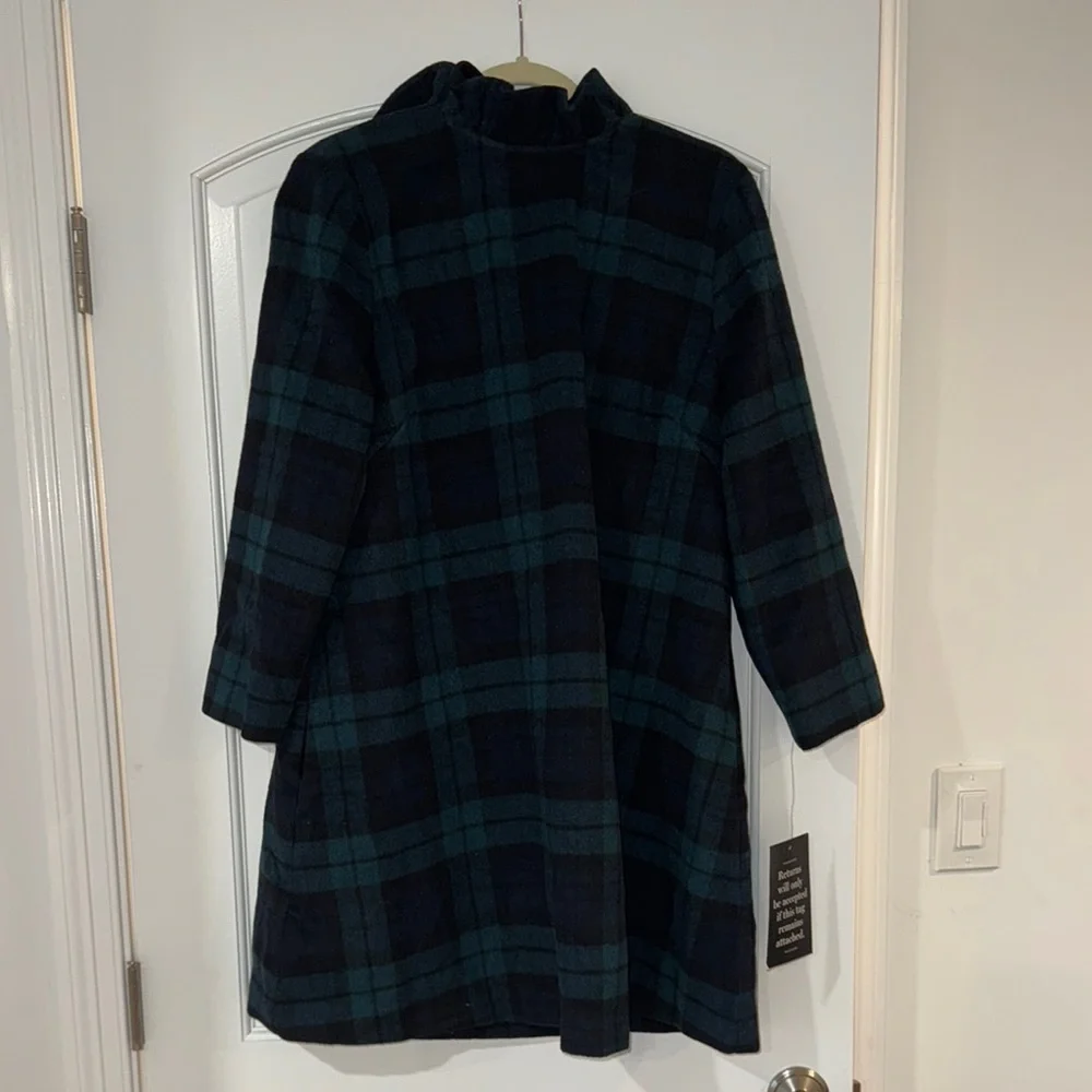 NWT Tuckernuck Daphne Dress in Blackwatch Plaid Size XL - Picture 2 of 11